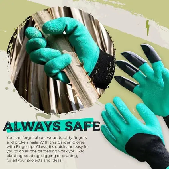 1 Paar Gartenhandschuhe mit Krallen – Pflanzen ohne Werkzeug