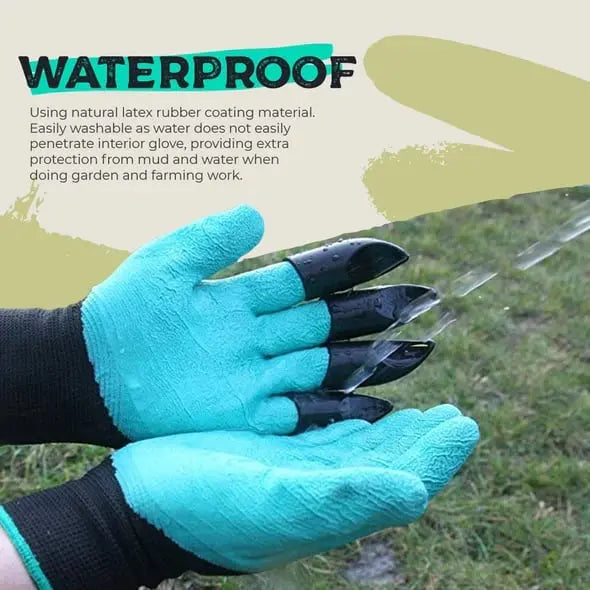 1 Paar Gartenhandschuhe mit Krallen – Pflanzen ohne Werkzeug