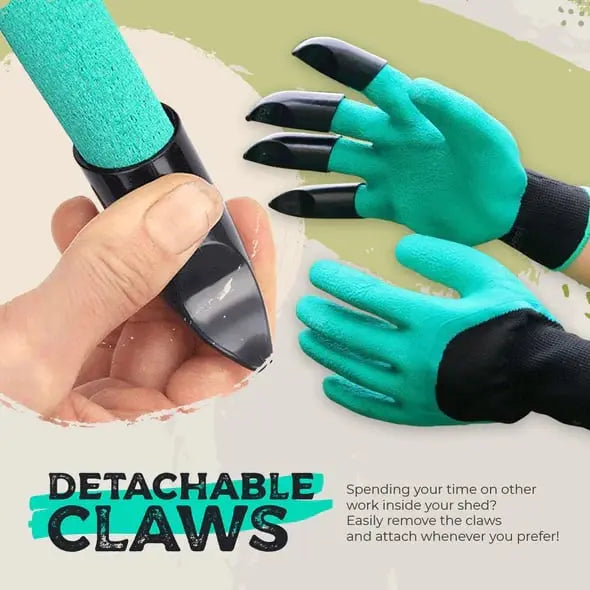1 Paar Gartenhandschuhe mit Krallen – Pflanzen ohne Werkzeug
