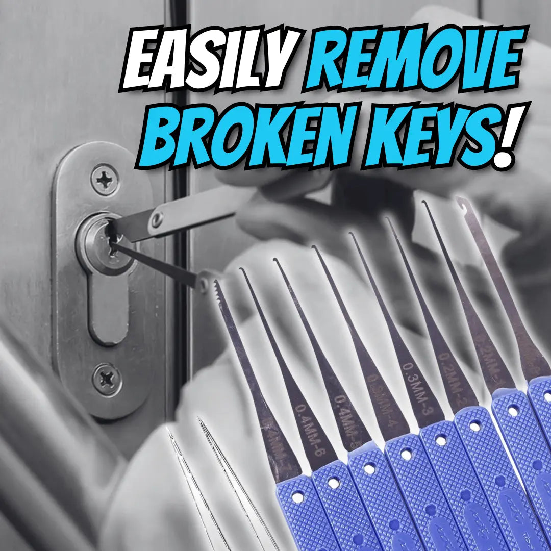 1+1 GRATIS | Broken Key Extractor Set – Entfernen Sie mühelos gebrochene Schlüssel aus jedem Schloss!