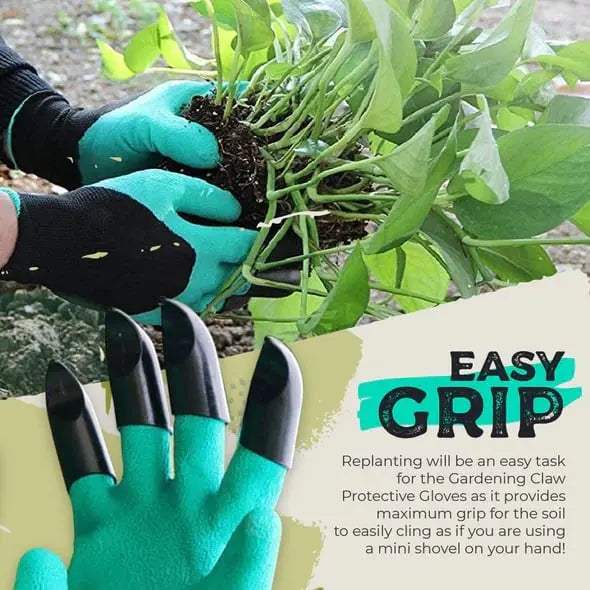 1 Paar Gartenhandschuhe mit Krallen – Pflanzen ohne Werkzeug