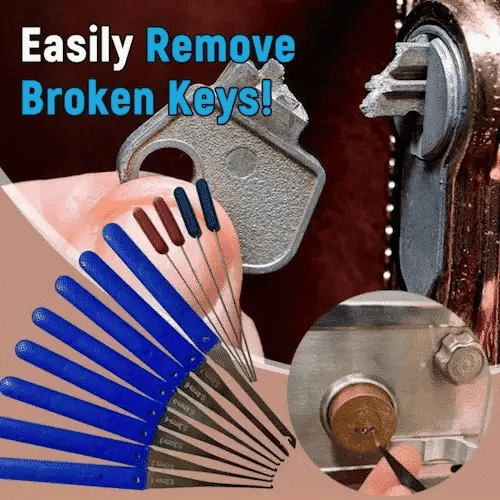 1+1 GRATIS | Broken Key Extractor Set – Entfernen Sie mühelos gebrochene Schlüssel aus jedem Schloss!