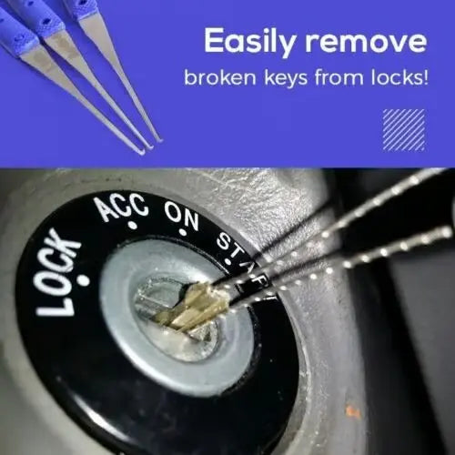 1+1 GRATIS | Broken Key Extractor Set – Entfernen Sie mühelos gebrochene Schlüssel aus jedem Schloss!