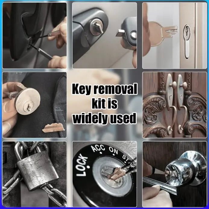 1+1 GRATIS | Broken Key Extractor Set – Entfernen Sie mühelos gebrochene Schlüssel aus jedem Schloss!