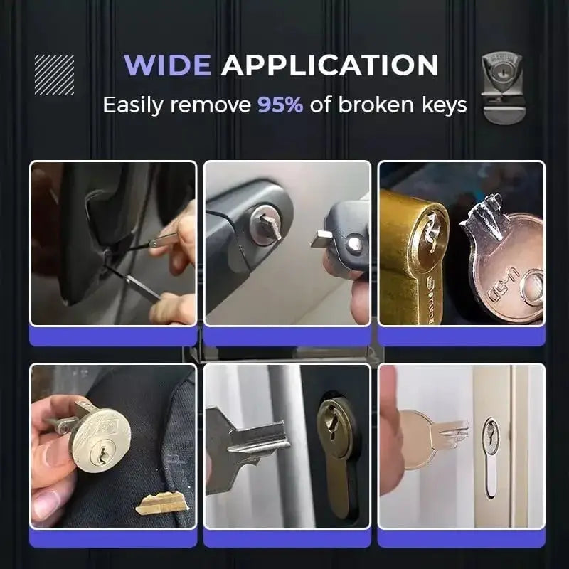 1+1 GRATIS | Broken Key Extractor Set – Entfernen Sie mühelos gebrochene Schlüssel aus jedem Schloss!