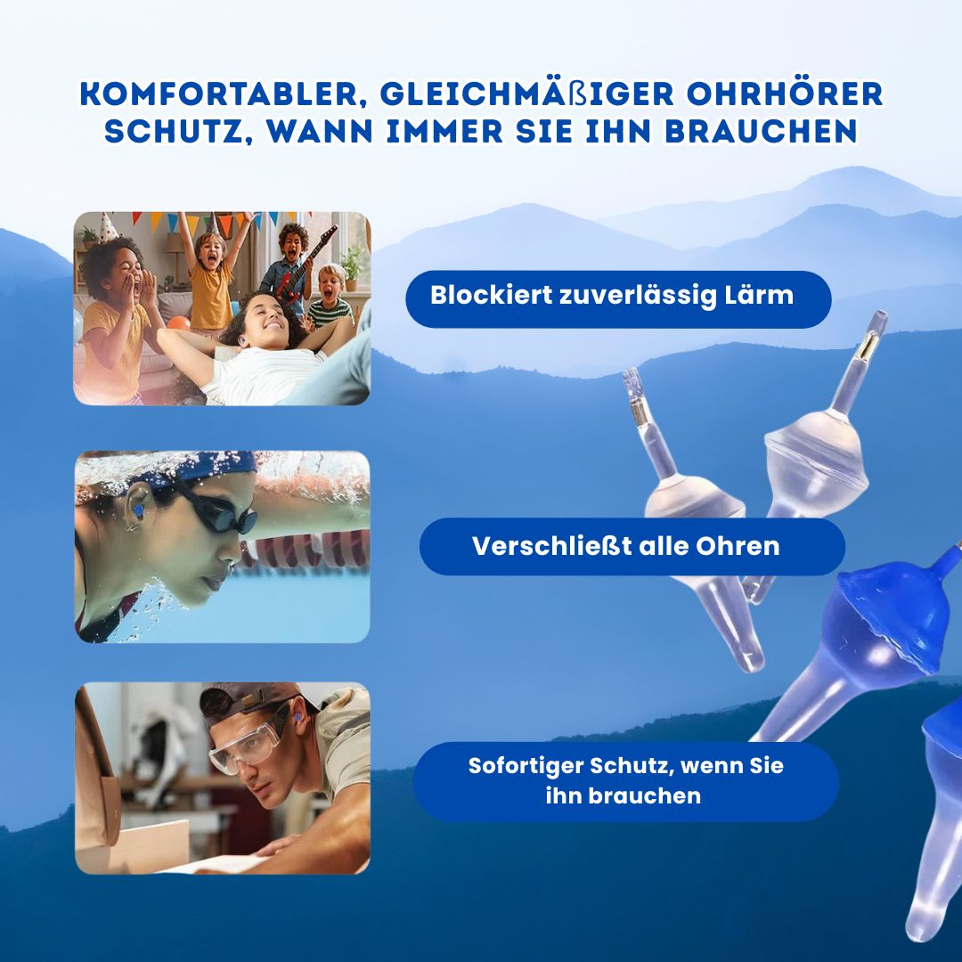 AquaMute – Wasserdicht & geräuschdämpfend in Einem